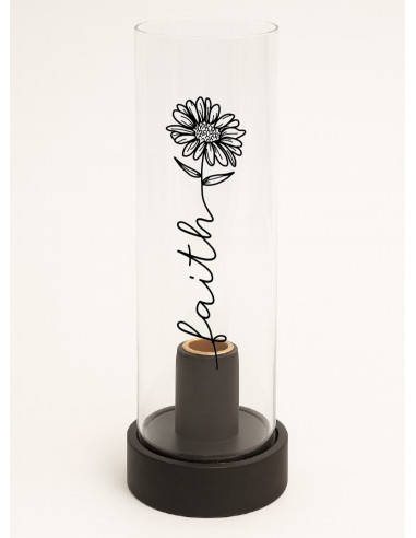 Candleholder Faith/Flower