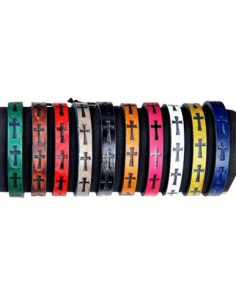 Faux leather bracelet...