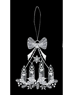 Lace hanger Advent candles...