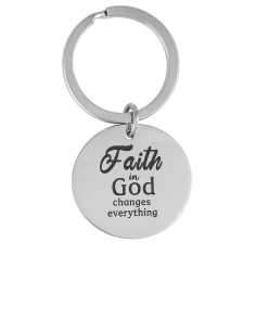 Keyring Metal Faith in God