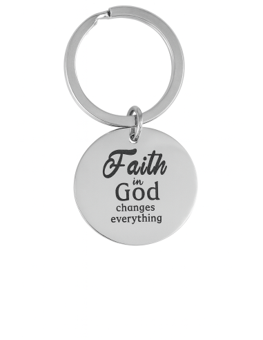 Keyring Metal Faith in God