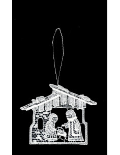 Lace hanger Nativity Stable...