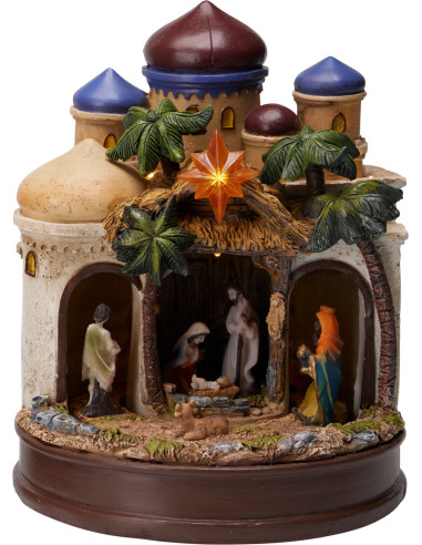 Christmas Stable 22cm sound light moveme