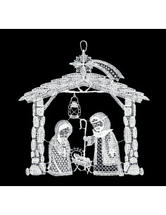 Lace hanger Nativity Stable...