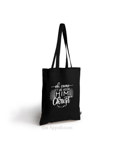 Kersttas Adore Him  fairtrade  zwart