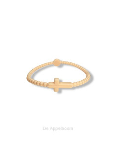 Siliconenarmband kruis peach