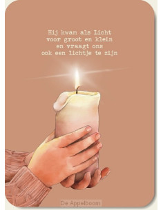 Hij kwam als Licht -kaars...