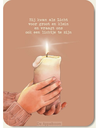 Hij kwam als Licht -kaars in meisjeshand