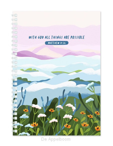 Softcover Journal With God all things