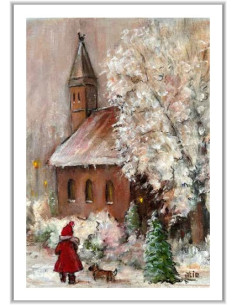 Blanco - Kerk in sneeuw