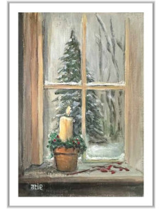 Blanco - Kaars voor venster