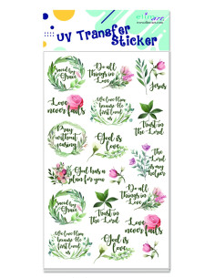 UV Stickers Floral Series
