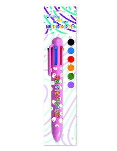 6 in 1 multicolor pen pink...