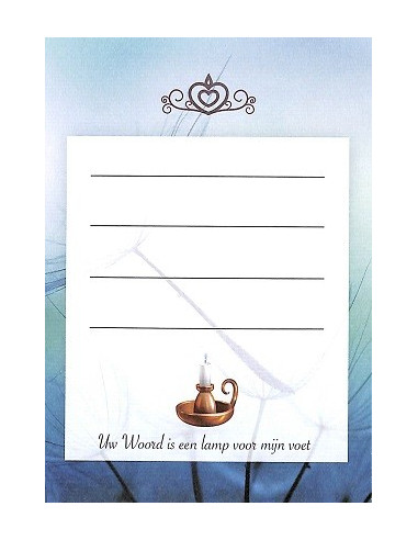 Inlegvel 100st geschenk Uw woord is...