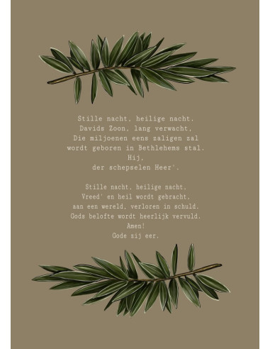 Kaartje A7 Stille nacht