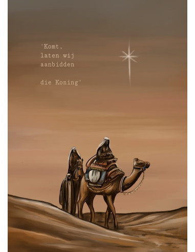 Poster A5 'Komt, laten wij aanbidden