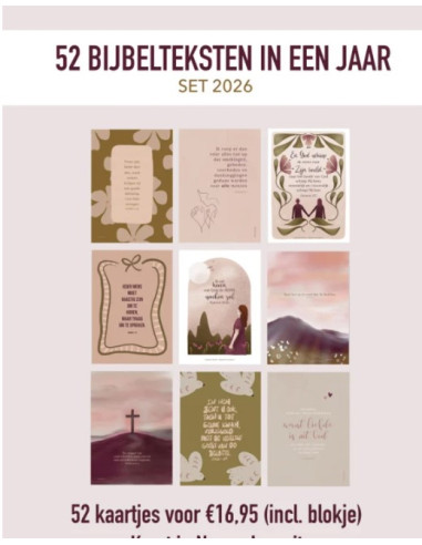 52 Bijbelkaarten 2026 (set 3) NIEUW