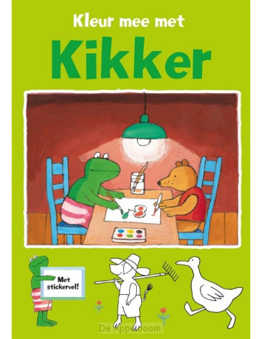 Kleur mee met kikker