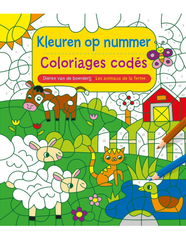 Kleuren op nummer / Les animaux de la fe