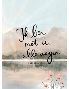 Kaartje A7 Ik ben met u,...