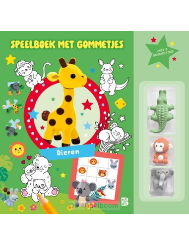 Speelboek met gommetjes: Dieren