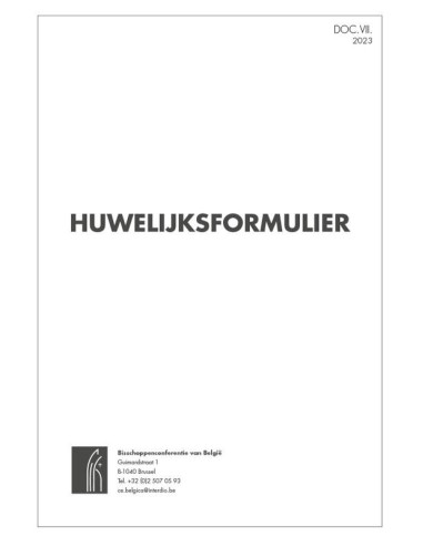 Huwelijksformulier - 25 ex.