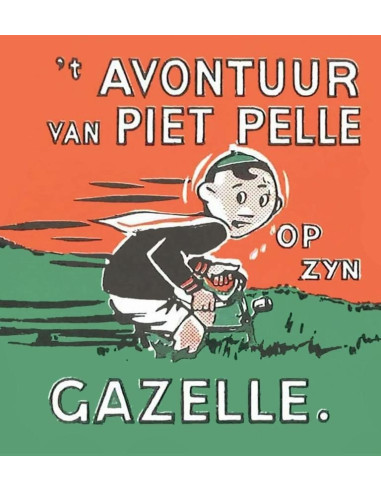 Piet Pelle op zijn Gazelle