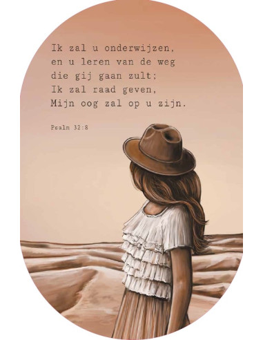 Muurdecoratie Ik zal u onderwijzen