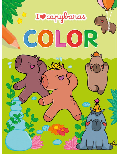 I love Capybaras Color kleurblok / I lov