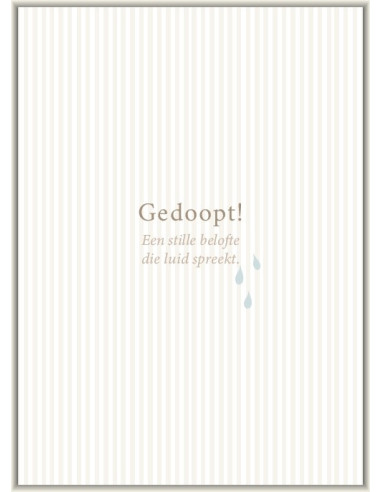 Gedoopt!