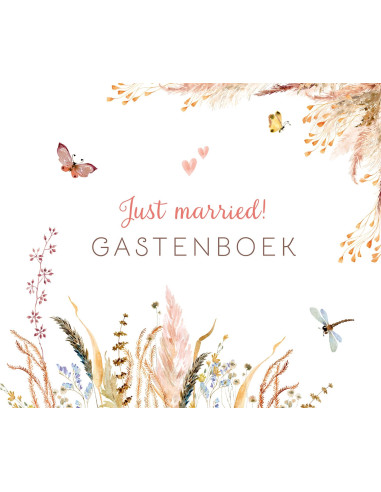 Just married! - Gastenboek (boho)