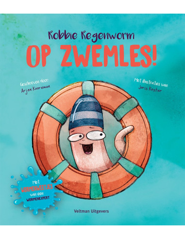 Robbie Regenworm op zwemles!