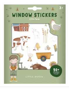 Raamstickers little farm
