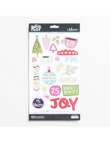 Advent - Chipboard sticker