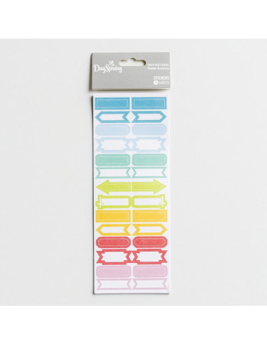 Stickers - Flags and banners - 140 pcs