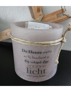 Windlicht M de here zegent...