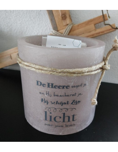 Windlicht M de here zegent je en bescher