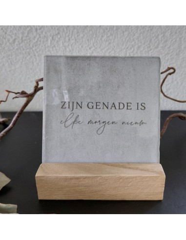 rustiek tegeltje grijs zijn genade i