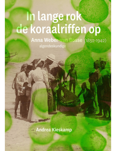 In lange rok de koraalriffen op