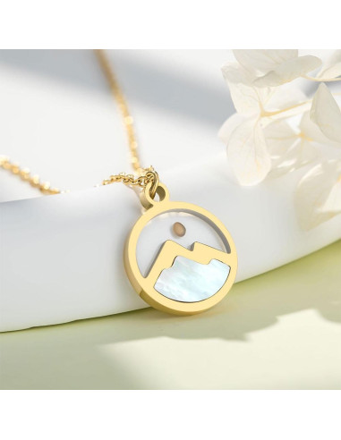 Mustardseed stainless steel necklace gol