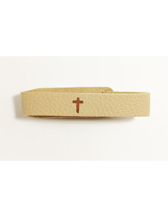 Cross armband goud