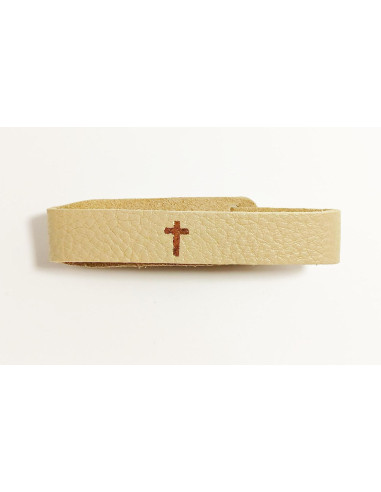 Cross armband goud