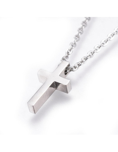 Cross stainless steel necklace