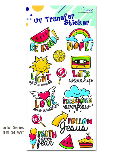 UV transfer stickers Colourful series