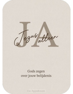 Ja Jezus alleen