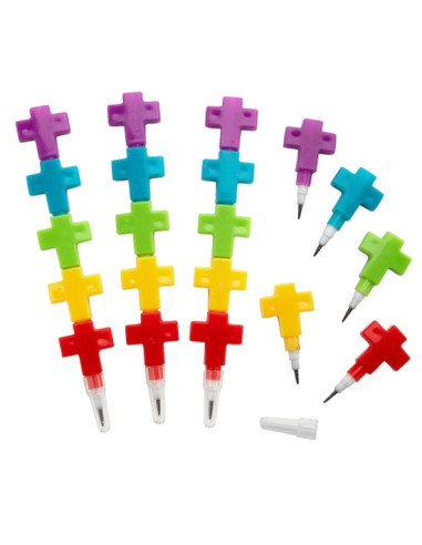 Cross stacking Pencils