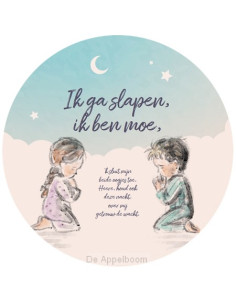 Muurcirkel Ik ga slapen, ik...