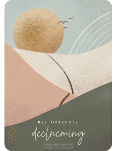 Kaart oprechte deelneming -...