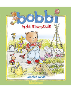 Bobbi in de moestuin