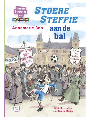 Stoere Steffie aan de bal